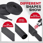 2 in 1 Heat Shrink Braided Sleeving Fabric Tubing 3/4"-60FT - Image 2