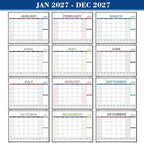 2027 Calendar - 2027 Desk Calendar Large, 22" x 17", Desk Calendar 2027 - Image 5