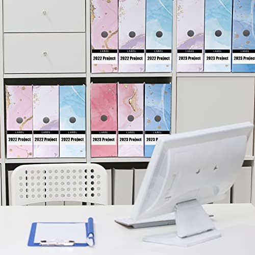 PerKoop 12 Pcs Decorative Magazine File Holders Foldable, Marble - Image 6