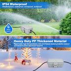 Hrensaw 3PCS Small Weatherproof Electrical Connection Box(Inner 5.5x3x2.2inch),Outdoor Electrical Box,Waterproof Extension Cord Covers for Plug, Extension Cables, Holiday Lights,Grey - Image 4