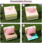 3D Memo Pad, 3D Calendar 2027, Time Piece Calendar, Tear-Off Calendars 2027, 3D Paper Carving Art Memo Pad, Art Carving Sticky Notes for Office Home Gifts Ornaments (Four Seasons Tree) - Image 3