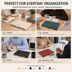 8 Pack Expanding File Organizer, 8 Pocket Accordion File Folders with Labels, Portable Plastic Document Paper Bill Receipt Organizer with Snap Closure for School Office Home, Letter/A4 Size, 4 Colors - Image 5