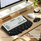 Sushret Cloud Wrist Rest with Keyboard Stand, Keyboard Riser with Wrist Pad - Image 2
