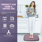 3/4 inch Thick Premium Anti Fatigue Mat with Massage Points, Ideal Standing Pad for Office & Home, Perfect Standing Desk Mat with Handle, Comfort Kitchen Floor Mat (Purple, 17" x 22") - Image 5