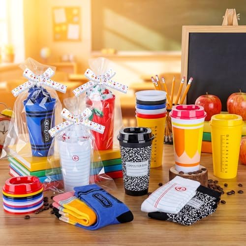 24 Pcs Back to School Teacher Gift Bulk Reusable 16 oz Teacher - Image 3