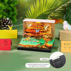 3D Calendar 2027, Desk Time Piece Calendar 2027,Tear-Away 3D Paper Art Notepad w LED Lights,Creative 3D Memo Artsy Pad Calendars, DIY Paper Carving Gift (Phoenix Perched Wutong) - Image 4