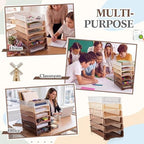 Geetery Turn in Trays Classroom, Gradient Brown, Set of 12 - Image 5