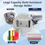 2 Pack Single Pocket Wall File Holder Legal Size Metal Mesh Hanging File Folder Paper Organizer Black Wall Mounted Mail Organizer Magazine Rack for Office Home School 15.7" L x6.9 Wx3.4 H - Image 6