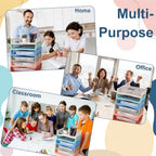 gisgfim 12 Pcs Turn in Trays Classroom Boho Paper Tray for Classroom Organization and Storage Stackable Plastic Book Baskets Turn in Bins Teacher Organizers for Library Drawers School Office Desk - Image 7