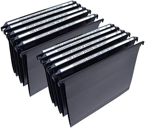 Ultimate Office MagniFile V-Bottom Hanging File Folders, Set of 10 Black by UltimateOffice