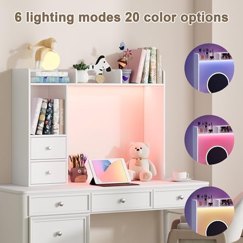 ChooChoo Desktop Bookshelf with LED Lights and 4 Shelves - Image 3