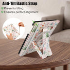E NET-CASE Case for 11" Kindle Scribe 3rd Generation 2025, Kindle Scribe Colorsoft, Multi-Viewing Stand Cover with Auto Sleep/Wake,Pen Holder for Scribe 11" 2025 Released (Antique Floralia) - Image 4