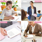 feela 15 Pack Pocket Small Notebooks Bulk, Mini Cute Memo Notepads Hardcover College Ruled Lined Journals with Pen Holder for Women Girls Office School, with 15 Black Pens, 3.5”x 5.5”, A6, Rose Pink - Image 7