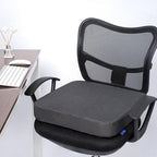Ifoam Gel Infused Memory Foam Layer Wheelchair Cushion - Seat Cushion for Wheelchair-Office Chair, Kitchen Chair-Pressure Sore and Tailbone Pain Relief-High Dense Polyfoam Base (Black, 22×18×4 inch) - Image 7