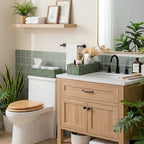 StorageWorks Wicker Toilet Paper Basket for Sage Green Bathroom Decor - Image 5