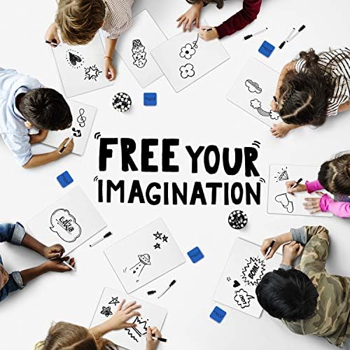 Magicfly 26 Pack Double Sided Dry Erase Board, 9" x 12" Small White Boards - Image 5