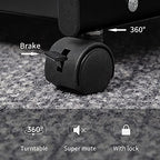 floor standing Brochure Display Stand with 4 wheels and 6 layers for reception rooms or offices magazine display stand (52'X18.7'X15.7') - Image 6