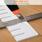 12Pcs Drawer Dividers, 16.93" x 2.76", Thick, Large Adjustable Drawer Organizer for Clothes, Kitchen, Bathroom, Dresser, Fridge, Bedroom, Office Storage, DIY Storage Organizer Separator - Image 5