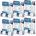 Marspark 6 Pcs Acrylic Brochure Holders with Business Card Holder by Marspark