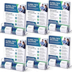 Marspark 6 Pcs Acrylic Brochure Holders with Business Card Holder by Marspark