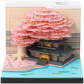 3D Memo Pad 260 Sheets Tree House Notepad with Light Kawaii Sticky Note Pad 3D Paper Carving Art Craftwork Desk Decoration Pen Holder DIY High-Grade Creative Gift,Pink by RSLIPIN
