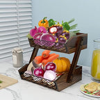 Dorhors Fruit Basket for Kitchen Counter Organizer,Fruit Bowl Stand Storage - Image 3