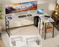 YOSHOOT 63" L Shaped Computer Desk, Gaming Desk by YOSHOOT