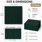 Stripe Felt Bulletin Board Tiles, Cork Board Alternative 48 x 36 in - Image 2