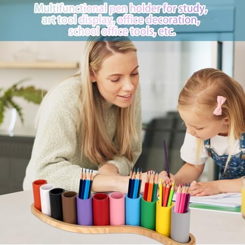 Wooden Colored Pencil Holder, Crayon Organizer - Image 6