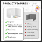 30 Pcs Desk Dividers for Students Plastic Durable and Waterproof Privacy Folders Shields Test Dividers(30pcs White) - Image 4
