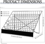 Queekay 6 Tier Wire Countertop Rack black Comic Book Holders Wide Wire Magazine Rack Tabletop Display Stand for Table Top Book Brochure Literature Comic Greeting Card Shelf Holder Stand - Image 2