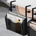 INLDY Under Desk Drawer, Desk Side Storage, Hanging Desks Organizer, Clamp On Mesh Metal Desks Organizer for Office and Home (Black) by Unknown