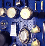 Wall Control 30-P-3232BU Blue Metal Pegboard Pack - Image 7
