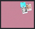 PinPix 30x24 inch Cork Bulletin Board. This Decorative Framed Pin Board Comes with Diamond Pattern in Hot Pink Design and Satin Black. Ideal for Home, Office Decor or School (PinPix-302) by PinPixBulletinBoards