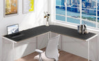 Chihein Leather Desk Mat L Shaped 61” x 72.8” x 23.6” (Black) - Image 6