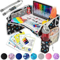PILLANI Kids Travel Tray for Car - Car Seat Tray for Toddler, Roadtrip Essentials, Carseat Table Tray for Kids Road Trip Activities - Toddler Lap Desk Organizer for Airplane w/Dry Erase Surface by Pillani