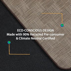 Chair Mat for Hardwood & Tile Floor, 47" x 60" Heavy Duty Office Chair Mat for Rolling Chairs, Anti Slip, Non-Curve, Floor Protector for Home Office, Brown Square - Image 4