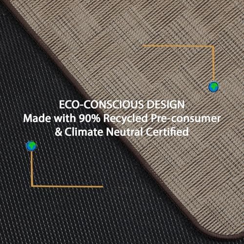 Chair Mat for Hardwood & Tile Floor, 47" x 60" Heavy Duty Office Chair Mat for Rolling Chairs, Anti Slip, Non-Curve, Floor Protector for Home Office, Brown Square - Image 4