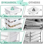 SYKIARIOL Utility Cart with Drawers,Craft Cart with 5 Drawers,White - Image 5