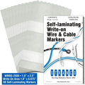 Premium Wire Marker Book Blank for Cable Management, Vinyl-Coated, High-Tack Adhesive, Electric Panel Wire Label Stickers - 10 Pages/Book by Unknown