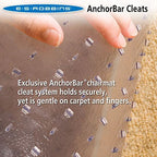 Chair Mats for Medium Pile Carpet, 36" x 48" Rectangle with Lip, Clear Vinyl Crystal Edge - Image 4