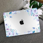 MEEgoodo for M5/M4/M3/M2 MacBook Air 15 inch Case 2026 2025 2024 2023, Case Fit Model (A3448/A3241/A3114/A2941) for MacBook Air 15.3 inch, Soft Purple Floral - Image 6