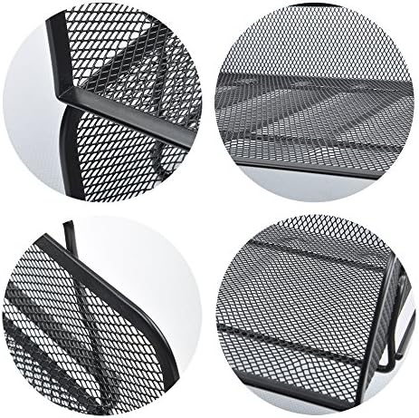 EASEPRES 4 Pack Stackable Desk Paper Tray, Metal Mesh Desktop Document Letter File Organizer for Office Home School, 13.5'' L x 9.75'' W x 11'' H, Black - Image 5