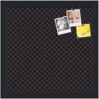 PinPix 15x15 inch Cork Bulletin Board. This Decorative Framed Pin Board Comes with Diamond Pattern in Black Design and Satin Black. Ideal for Home, Office Decor or School (PinPix-120) - Image 2