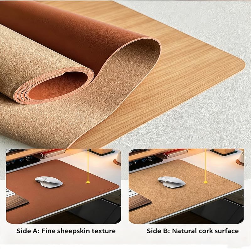 Leather Desk Pad 23.5”×37.5”Large Desk Mat for Office Laptop Keyboard Mouse - Image 3