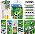 Sprial Notebooks with Pens Bulk, 48 Pack, 5.5 x 4.7 Inch, Soccer by Culudea