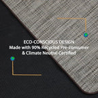 Chair Mat for Hardwood & Tile Floor, 47" x 60" Heavy Duty Office Chair Mat for Rolling Chairs, Anti Slip, Non-Curve, Floor Protector for Home Office, Heathered Gray - Image 4