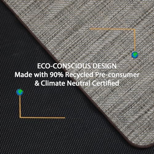Chair Mat for Hardwood & Tile Floor, 47" x 60" Heavy Duty Office Chair Mat for Rolling Chairs, Anti Slip, Non-Curve, Floor Protector for Home Office, Heathered Gray - Image 4
