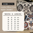 The HomeCentric Decorative Lumbar Pillow Cover Orange Pack of 2, 12"x26" (30x65 cm) Cotton Rose, Sequins, Hand Embrodiery, Printed Pillow Cover for Sofa, Bed, Patio Floral Contemporary - Citrus Rose - Image 6