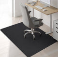 Sycoodeal Chair Mat, 48" x 60" Office Chair Mat for Hardwood and Tile Floor, Heavy Duty Floor Protector for Rolling Chairs, Non-Slip,Computer Mat for Home Office(Black) by SYCOODEAL